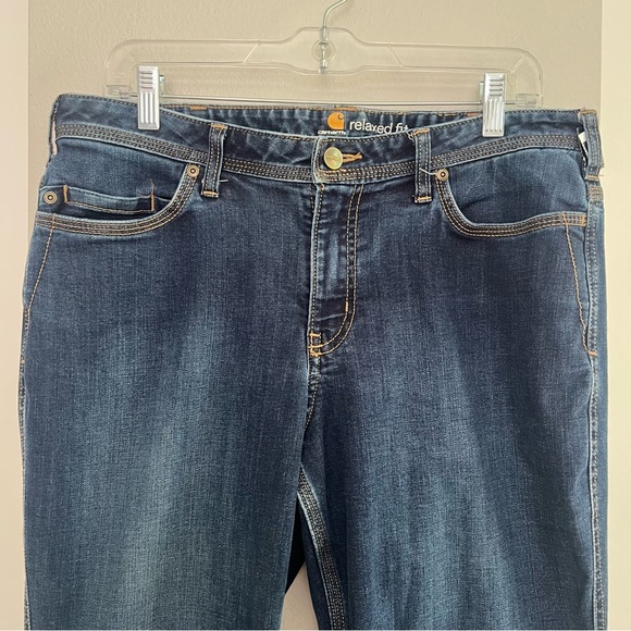 Carhartt Women’s Workwear Utility Jeans – Relaxed Fit Bootcut – Size 12 Regular - Picture 6 of 13